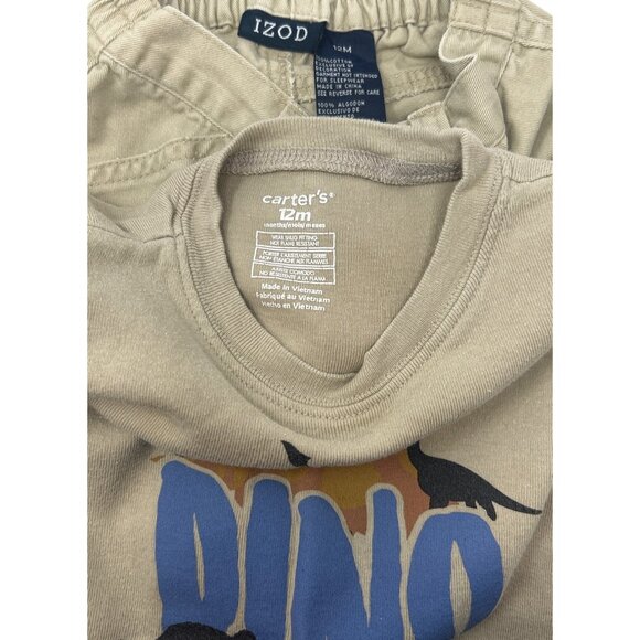 Baby Boy's - Bodysuit & Pants‎ Set + Dino Graphic Tee & Pants - Size 12 Month - Picture 7 of 7